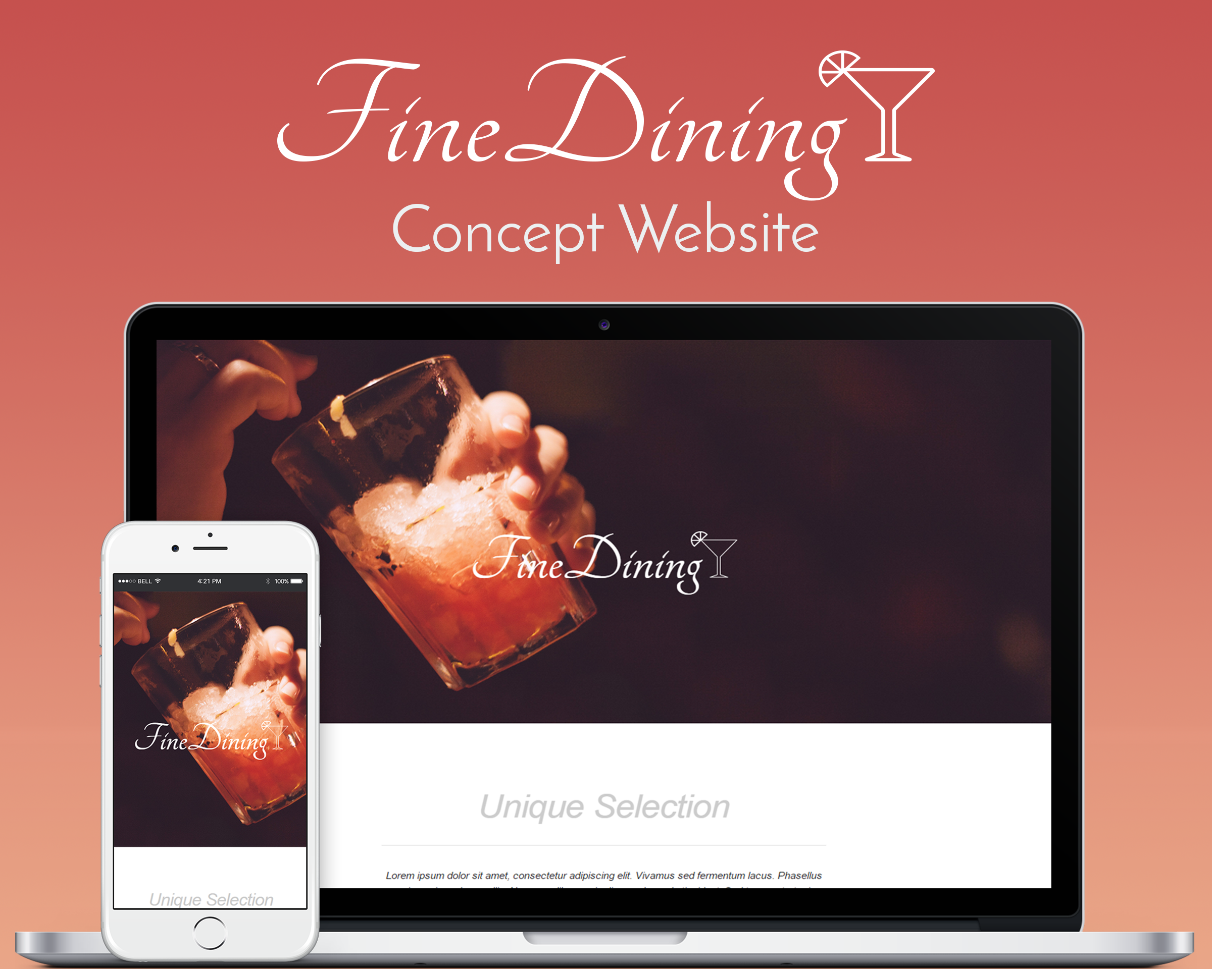 FineDining Concept Website